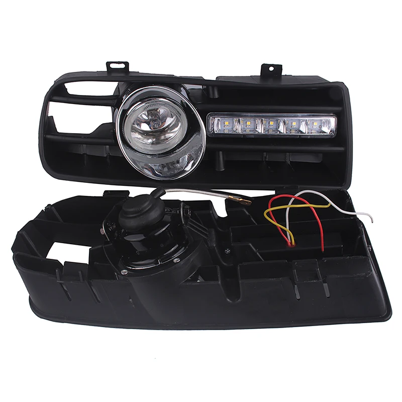 

Fog Lights Assembly DRL Front Bumper Lower Lamp Grille with Turn Signal For VW Golf 4,Variant,4Motion 1998-2004,Car Accessories