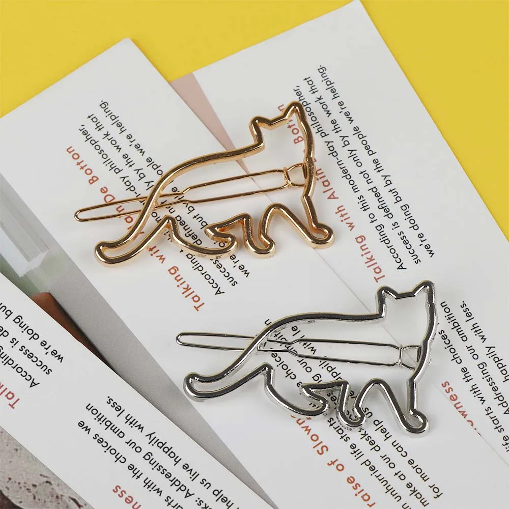 Заколка для волос в форме кошки женщин и девочек|Шпильки заколки волос| |