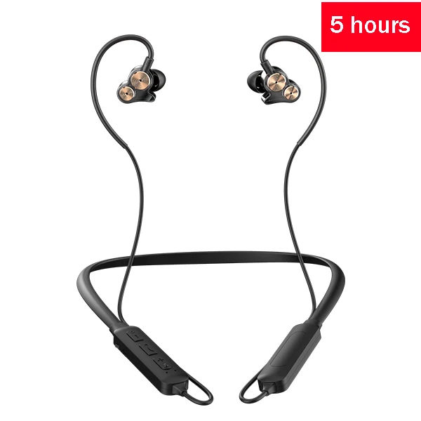CBAOOO беспроводные Bluetooth V5.0 наушники 5D стерео гарнитура шейные спортивные наушники бас-вкладыши Наушники с микрофоном для всех телефонов - Цвет: 5 hours