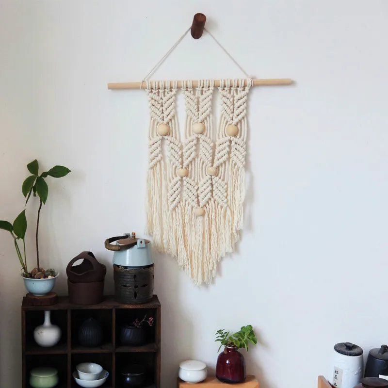 Северная Европа ins модельная комната мягкие деревянные бусины ручной работы