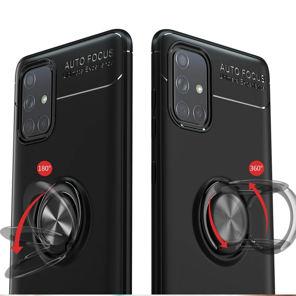 Для Samsung S20 S10 S9 S8 Plus Lite ультра роскошный ТПУ Скрытая подставка с автомобильным