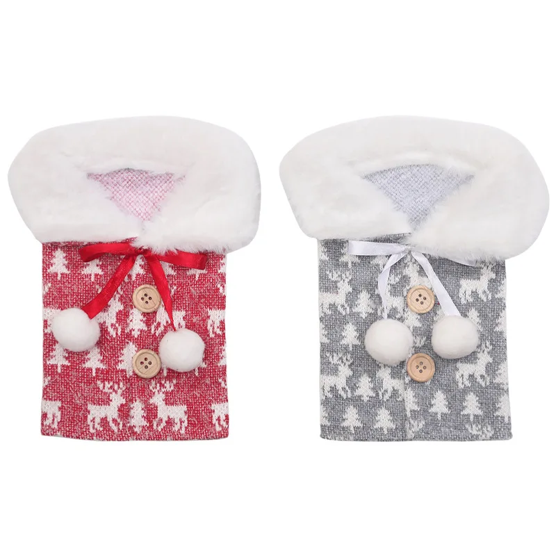 

New Year Gift Xmas Santa Wine Bottle Dust Cover Christmas Decorations For Home