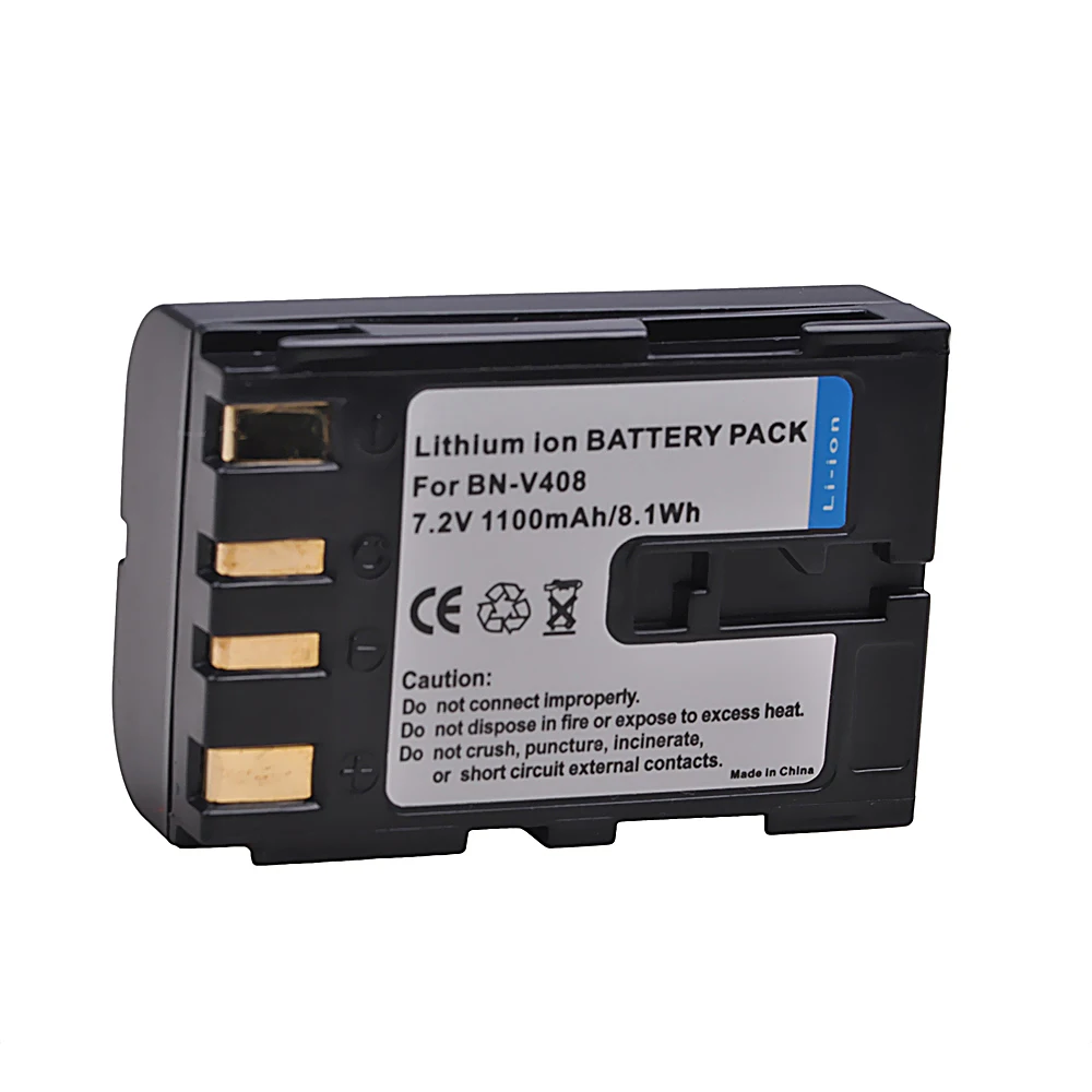 

1100mAh BNV408 BN-V408 Battery for JVC BN-V408U BN-V416 GR-D230US GR D30 D30E D30U D30US D31EK D31US D32