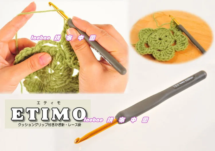 Тюльпан ETIMO ручка для подушки алюминиевые золотые крючки вязания спиц пряжа 2 мм 5
