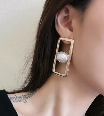 Женские винтажные серьги гвоздики с искусственным жемчугом|Серьги-гвоздики| |