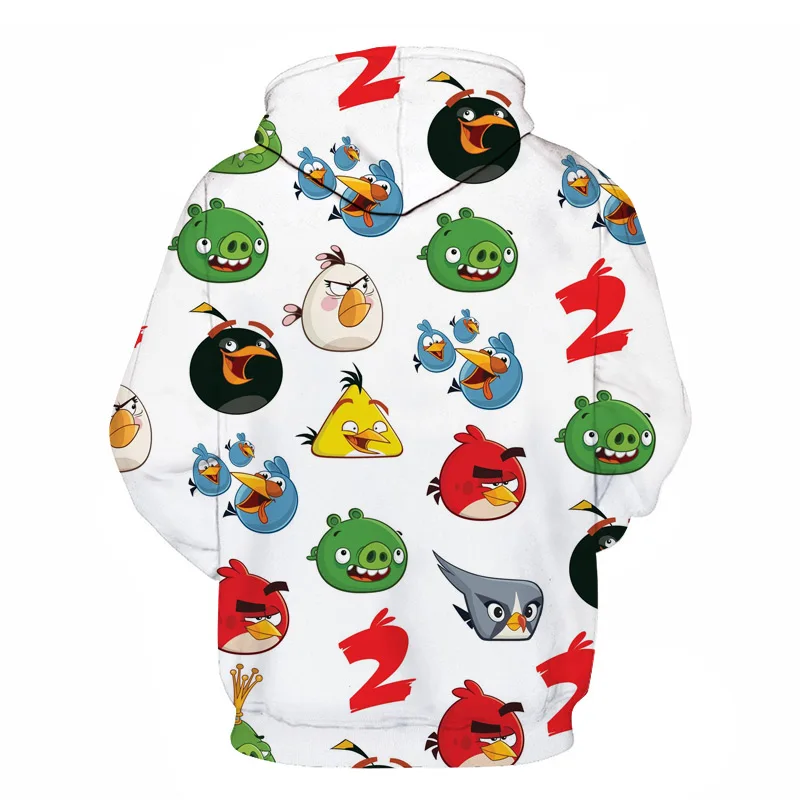 Стиль 3D принт Angry Birds Movie 2 толстовки с капюшоном горячая распродажа мужская и женская уличная одежда Angry Birds 2 повседневные толстовки