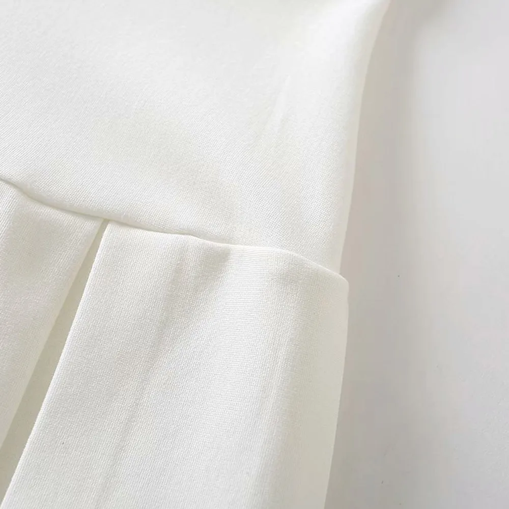 Модная женская плиссированная мини юбка А силуэта с завышенной талией новая