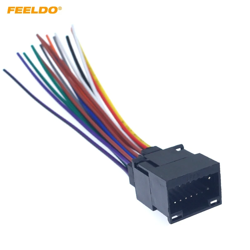 FEELDO 1 шт. автомобильный радиоприемник стерео провод штекер кабеля для Kenwood 16pin
