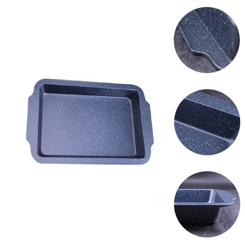 

Oven Baking Plate Carbon Steel Plate Rectangle Food Serving Plate for Oven