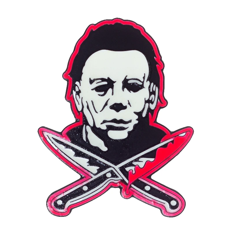 Эмалированная шпилька Майкла Майерса|Броши| |