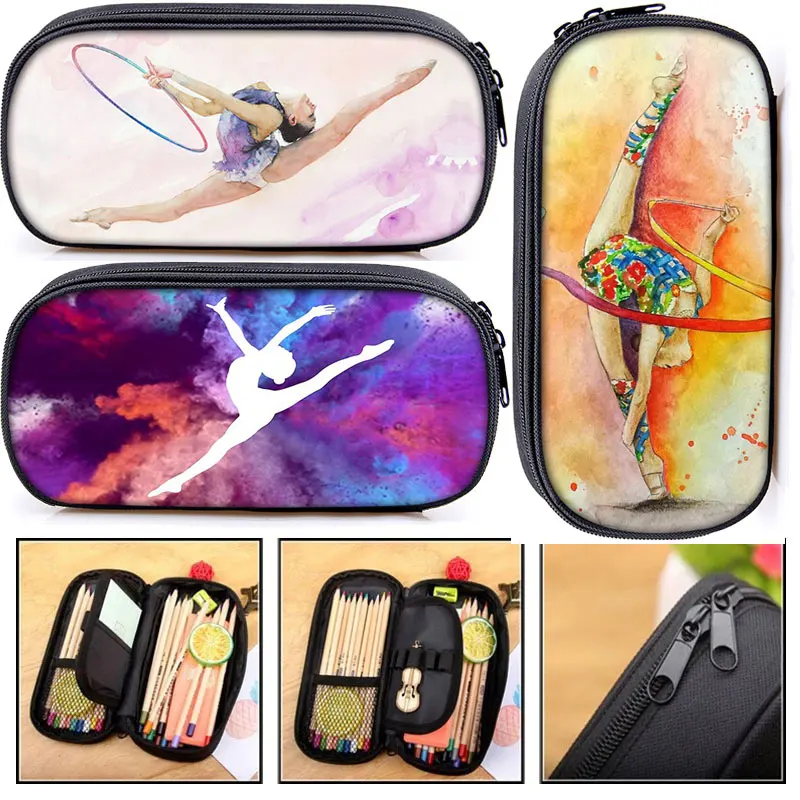 Case Girls Stationary Bags Canvas Pencil Box Teenagers School Supplies