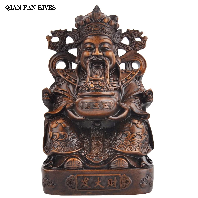 Китайский стиль изобилие статуя бог богатства смола скульптура в стиле