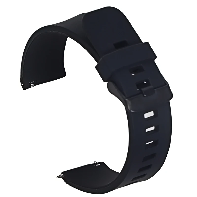 18mm 20mm 22mm  Silicone Band Strap Quick Release Watchband Bracelet for Samsung Active 2 Huami Huawei Smart Watch