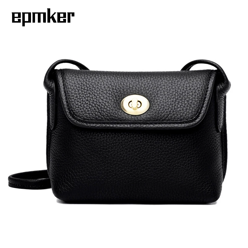 

EPMKER Fashionable Purses Genuine Leather Mini Bag Top Quality Crossbody Bags for Women Designer Bag Casual Shoulder Bag