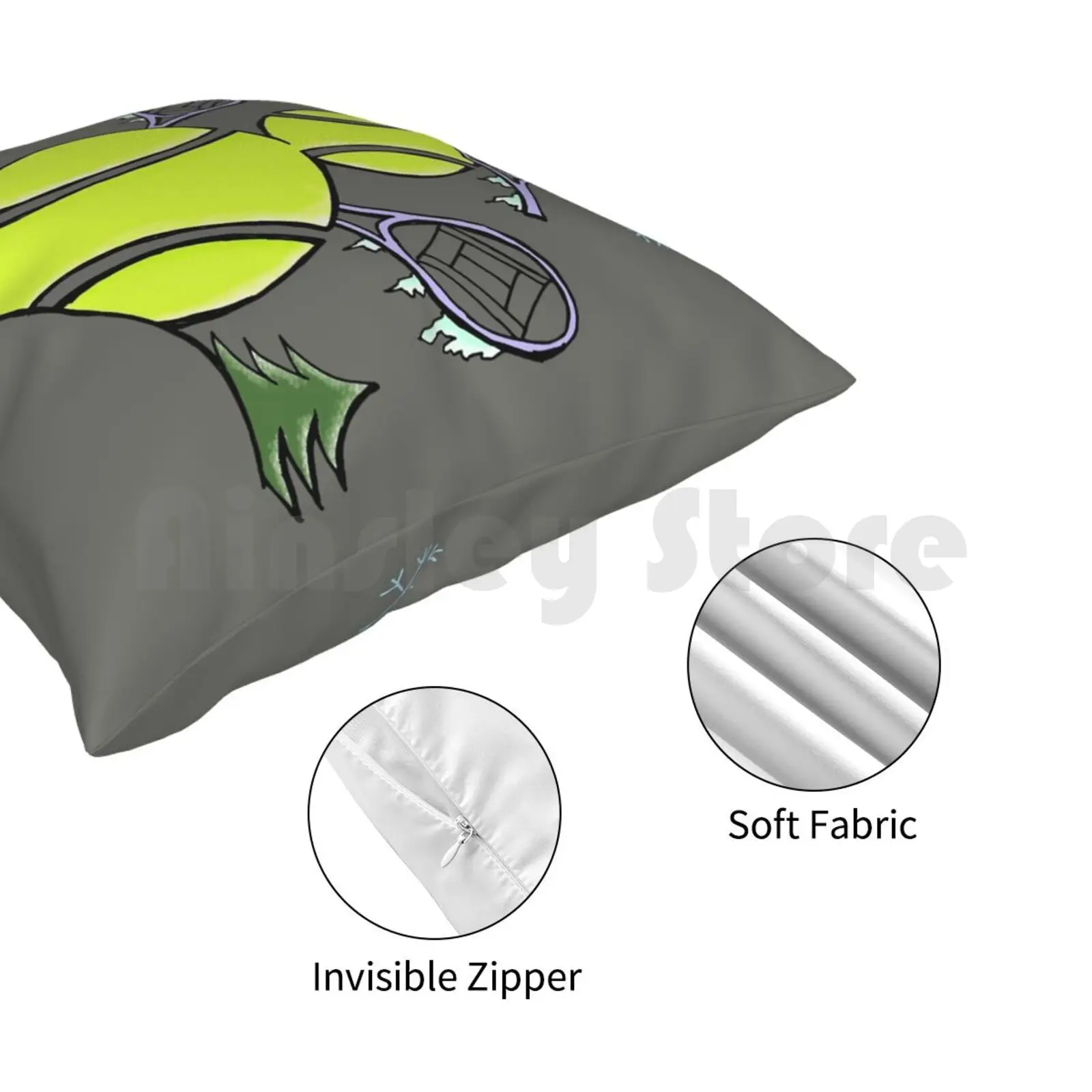 Теннисный мяч снеговик с ракетки для настольного тенниса зимой подушка чехол