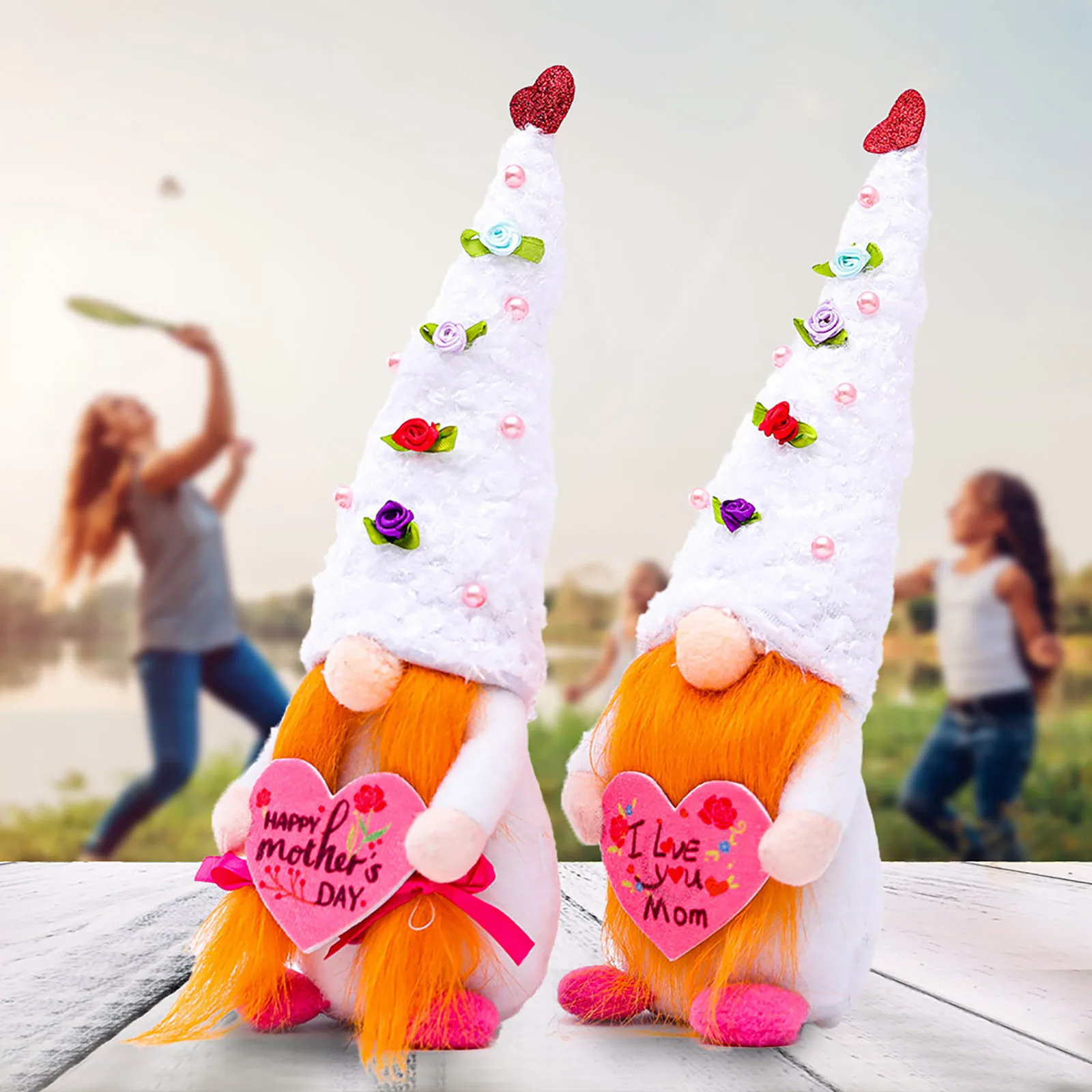 

Creative Elves toys Mother's Day Decorations Bedroom Living Room Desktop Decoration Standing Post Desktop ornaments Decor