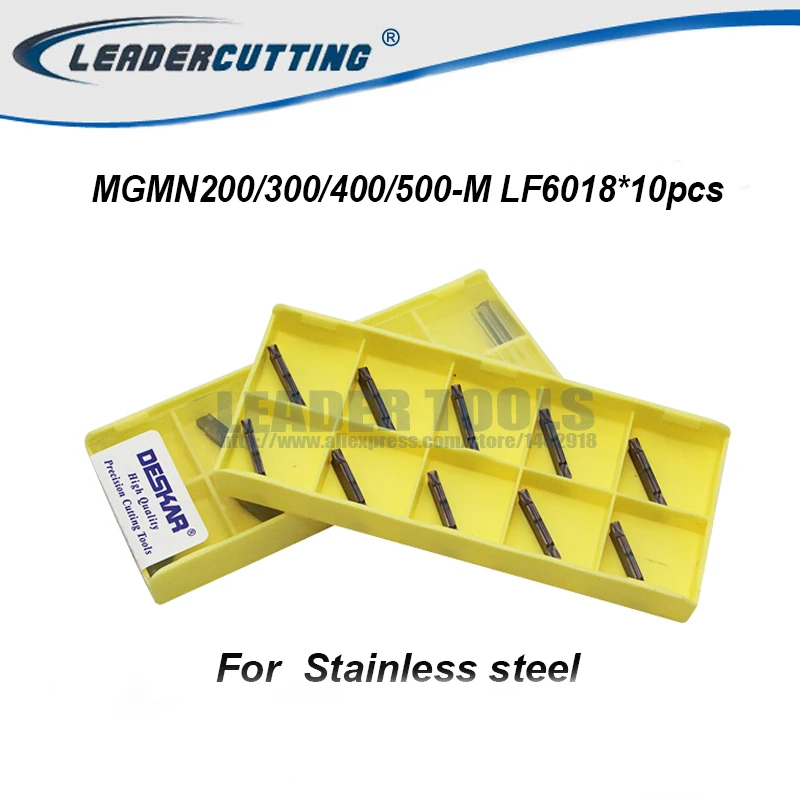 MGMN200-G MGMN300-M MGMN400-M LF6018 * 10 шт. DESKAR рифленые карбидные вставки для MGEHR/MGIVR лезвие