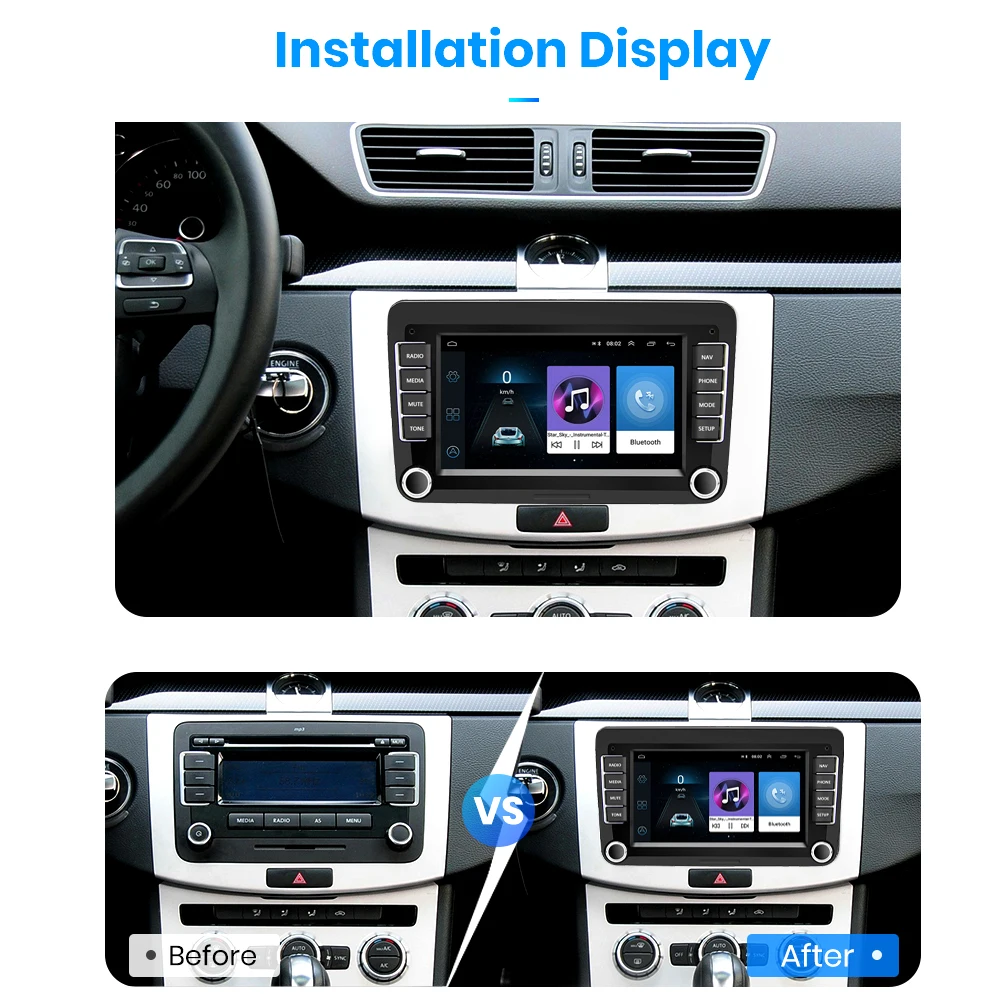 2 Din 7 дюймов Android 8 1 стерео для Volkswagen/Golf/Polo/Tiguan/Passat/SEAT/leon/Skoda/Octavia автомобильный Радио