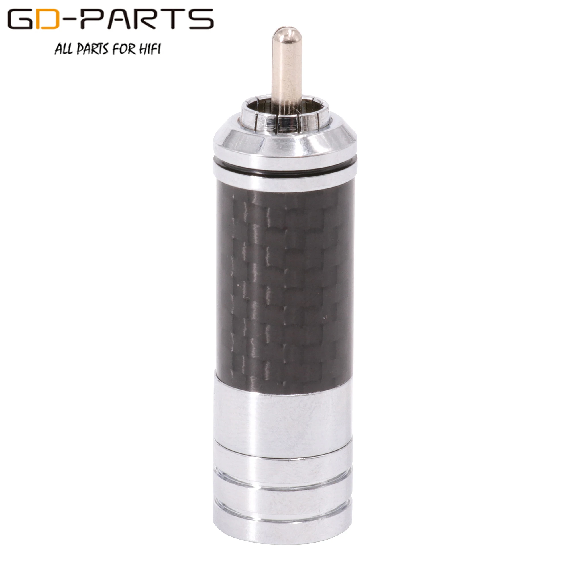 Позолоченный родием медный штекер RCA коаксиальный переходник коннектор из