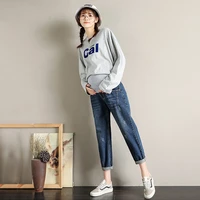 maternity jeans pregnancy pants clothes for pregnant women maternity pants abdomen extension pregnant mommy maternity clothing
