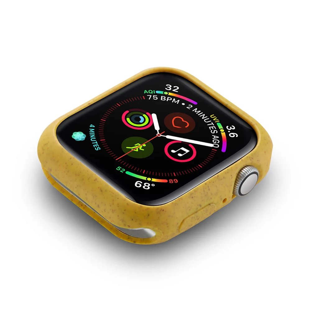 Модный мягкий из высокотемпературного полиуретана защитный чехол для Apple Watch Series 5 4 Case 44 мм 40 мм легкий тонкий бампер для iWatch Shell аксессуары