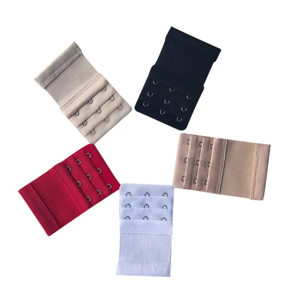 

5 Colors Buckle Extended Lengthened Belt Bra 3 Rows 3 Hooks Flexible Bra Extenders Extension Accessories For Underwear