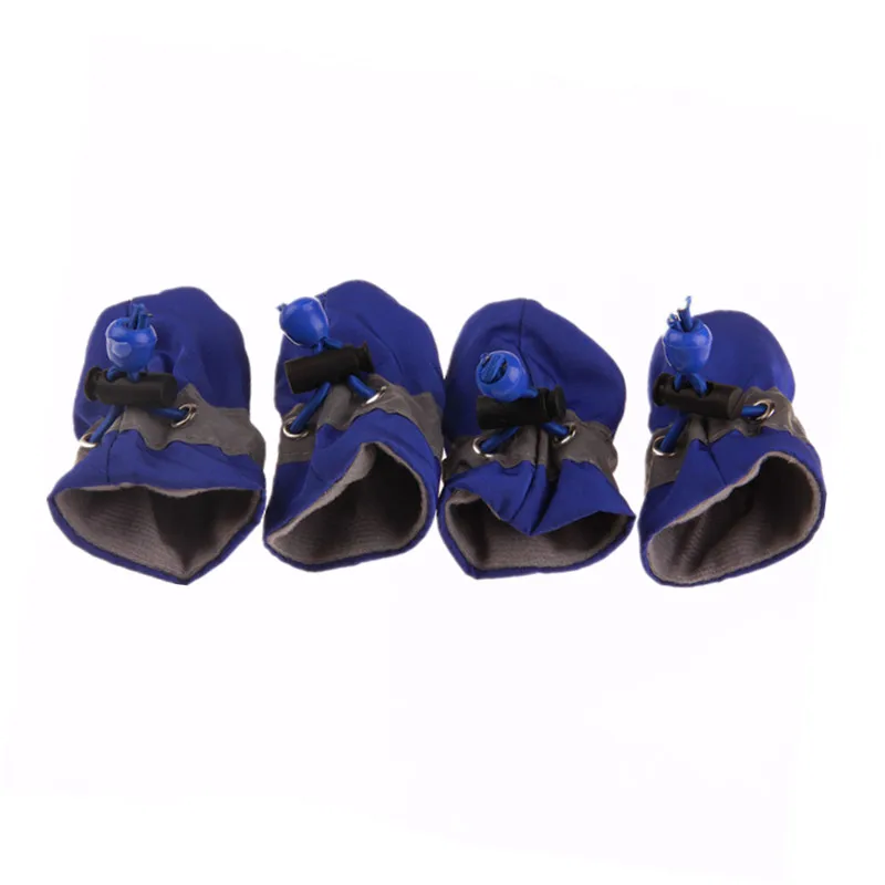 Зимняя обувь для собак 4 шт. непромокаемые ботинки от дождя и снега носки