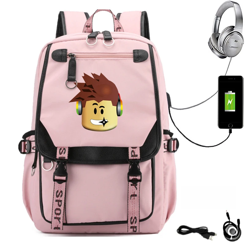 Nylon USB Backpack men women Backpack School Bag Teenagers Schoolbags For Boy Girl Children bag mochila