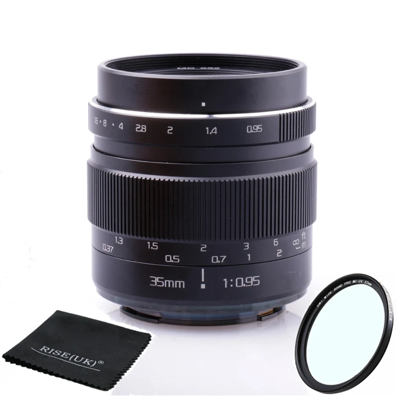 35 мм F0.95 MarK III ручной E mount M43 MFT Fuji XEF M Mount Prime Lens для sony Fujifilm Olympus Panasonic Canon camera 35f/0