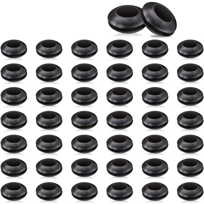 

50 Pack Airlock Grommet, Fermenter Cover Ring for Mason Jars, Straws, Airlock, Beer, Wine, Plastic Barrel Cooker Cover, 1.59 cm