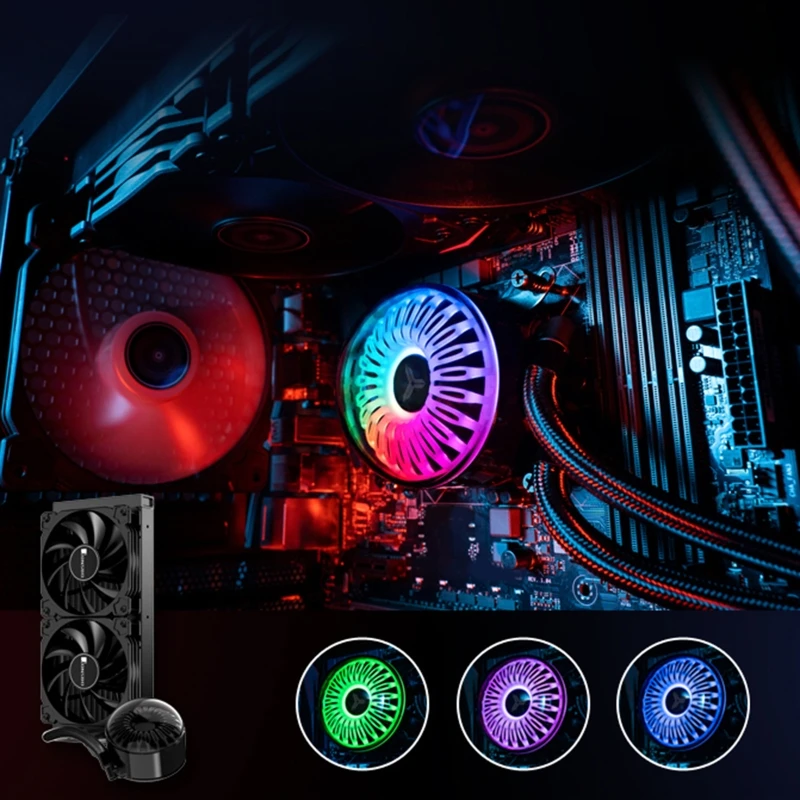 

K3NB 240 CPU Water Cooling Computer CPU Cooler Fan 5V 3Pin ARGB Heatsink Integrated Radiator Silent