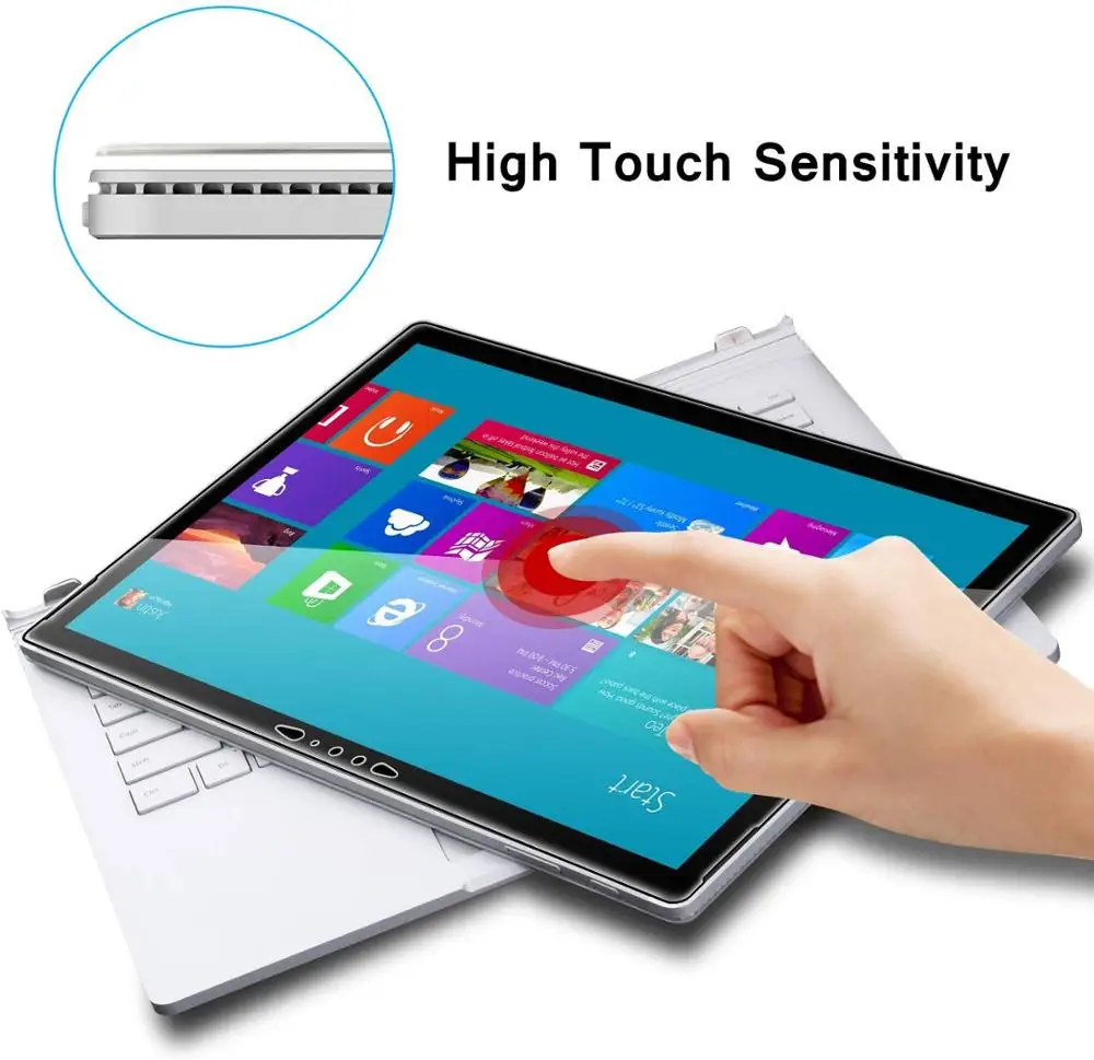 MEGOO Surface Book 2 1" протектор экрана из закаленного стекла совместимый для microsoft Surface Book 2 15 дюймов