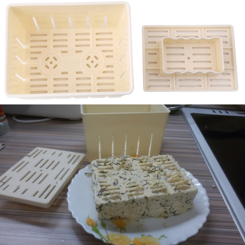 Сделай Сам пластик тофу пресс-форма для домашнего плесень соя творог Tofu