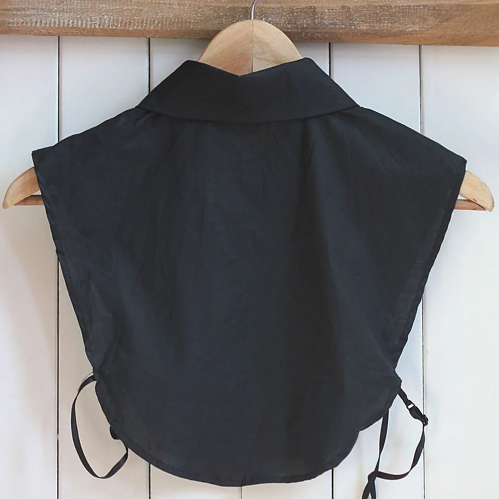 

Detachable Women Shirt Fake Collar Cotton Solid Color Lapel False Blouse Top Sweater Neckwear Ladies Clothes Accessories ENDQ