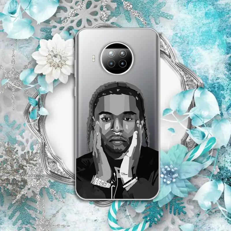 

America rapper pop smoke Phone Case Transparent for Xiaomi Redmi note 10 t 8 9 pro lite 11
