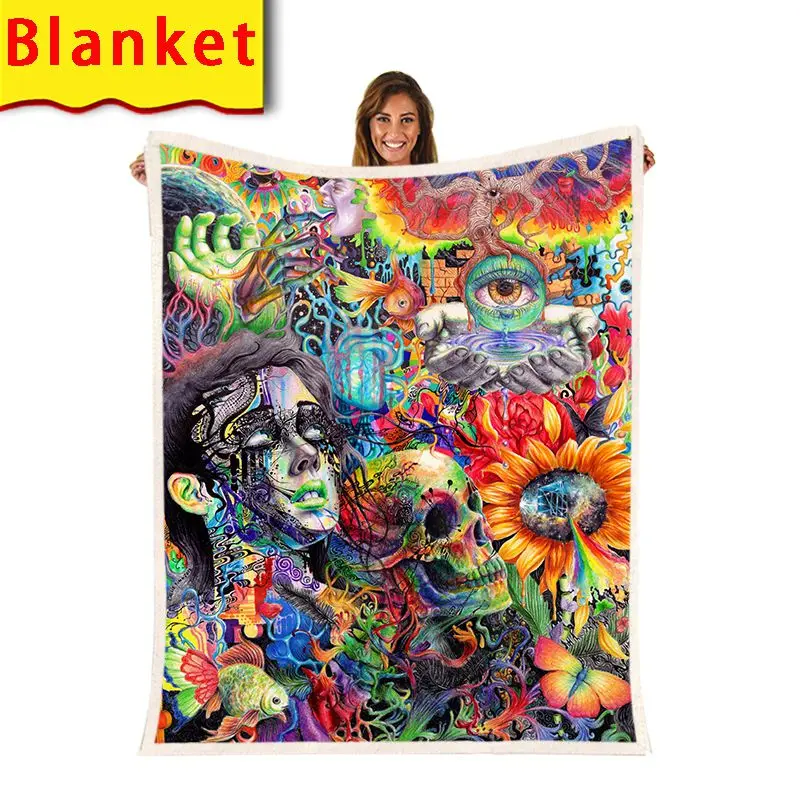 

Skull Hoodies Sweatshirt 3d Print Men Harajuku Pullover Funny Pants Psychedelic Jacket Lounge Wear Anime Clothes Blanket