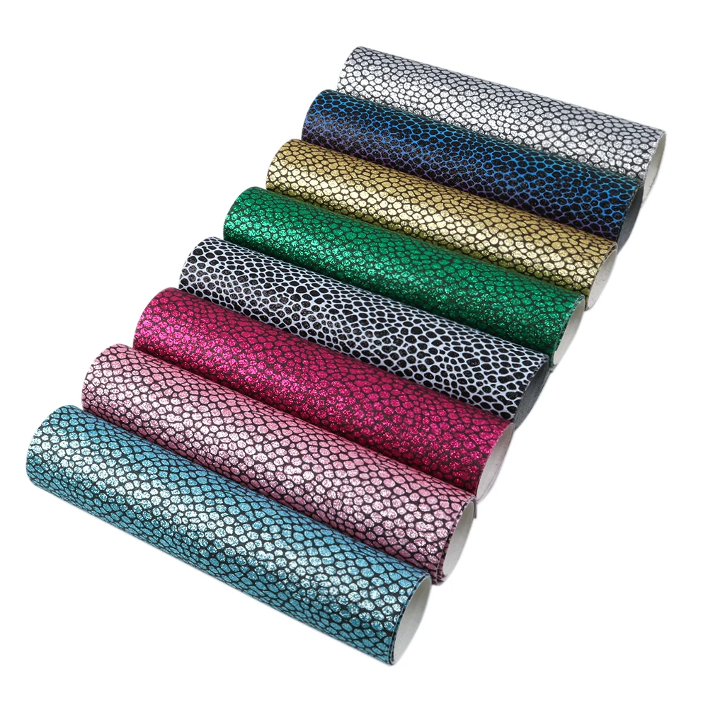 David accessories 20*33cm блестящая ткань Золотые листы из искусственной кожи блестки
