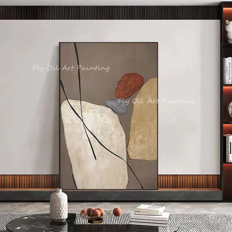 Картина маслом из золотой фольги ручной работы в скандинавском стиле 100%