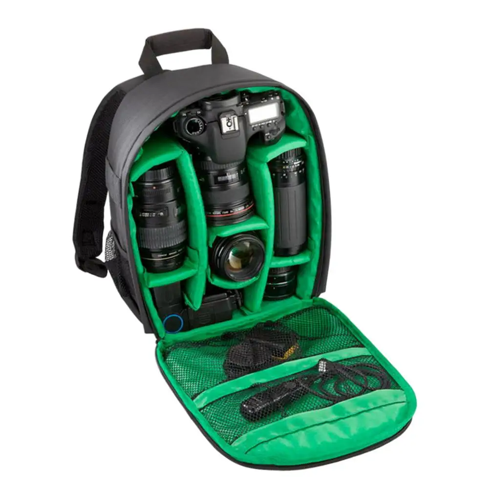 waterproof dslr slr camera backpack multi functional outdoor video digital carry photo bag for nikon canon dslr dual shoulders free global shipping