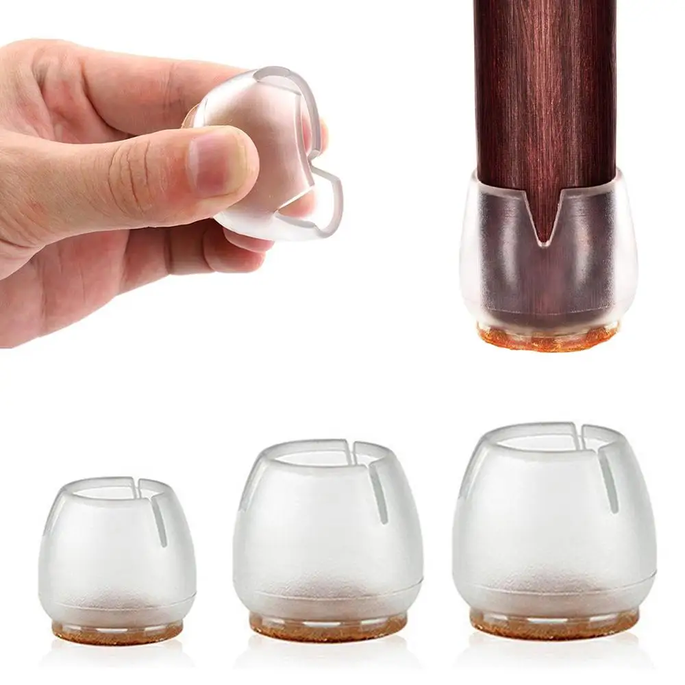 16 упаковок колпачков на ножки стула противоскользящий Силиконовый протектор для