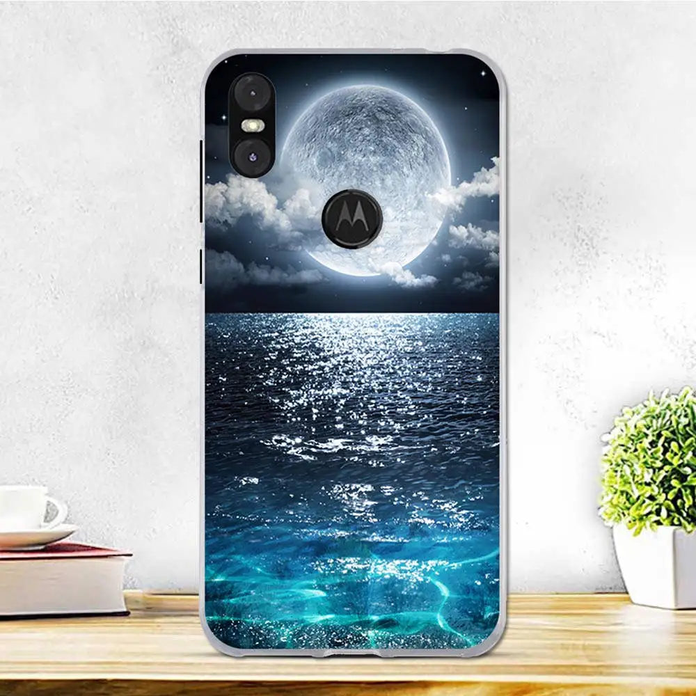 Чехол для Motorola One, силиконовый мягкий ТПУ чехол для мобильного телефона, милый бампер, черный чехол для Fundas Moto P30 Play, чехол для телефона