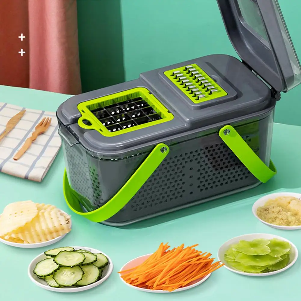 

Vegetable Chopper Multifunctional Slicer Dicer Slicer Vegetable Cutter Household Kitchen Grater Onion Garlic Carrot Potato Salad