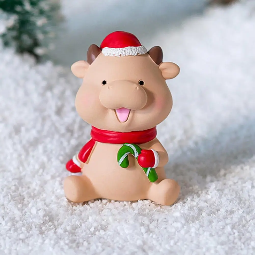 Рождественская статуя в скандинавском стиле с изображениями Санты и лося