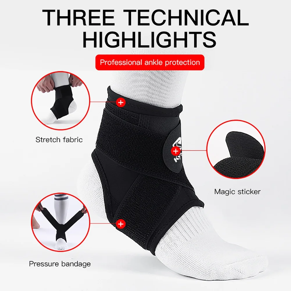 

Sport Ankle Support Brace Elastic Protect Guard Band Safety Basketball Fitness Foot Heel Wrap Compression Sprain Bandage