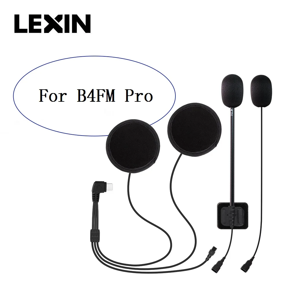 Motorcycle walkie talkie brand Lexin lx-b4fm Pro Bluetooth helmet, Walkie Talkie, headset, type C connector, headphone accessories