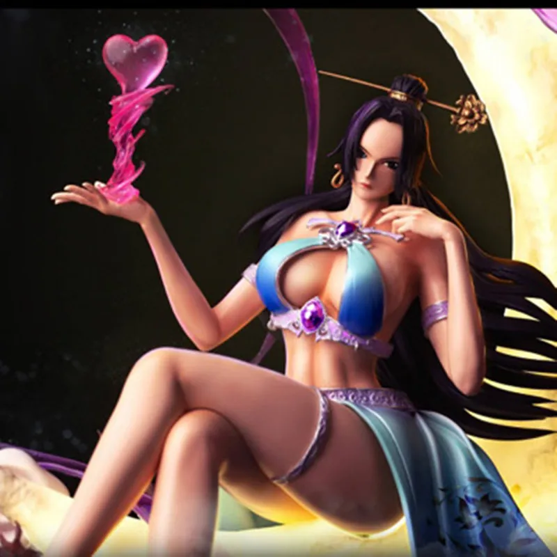 

ONE PIECE Private custom GK 35cm Shaking Fairy Boa Hancock Empress Resin Hand-run model statue Collection Action Figure Model