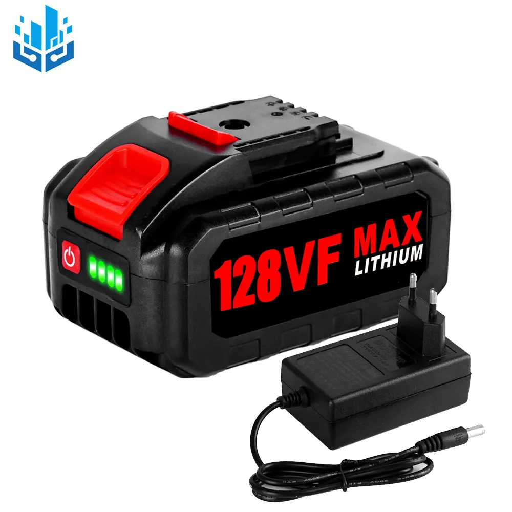 Rechargeable Lithium Ion Battery.with Battery Indicator.15000mAh Lithium Battery.EU Plug.For Electric Drill Electric Chain Saw