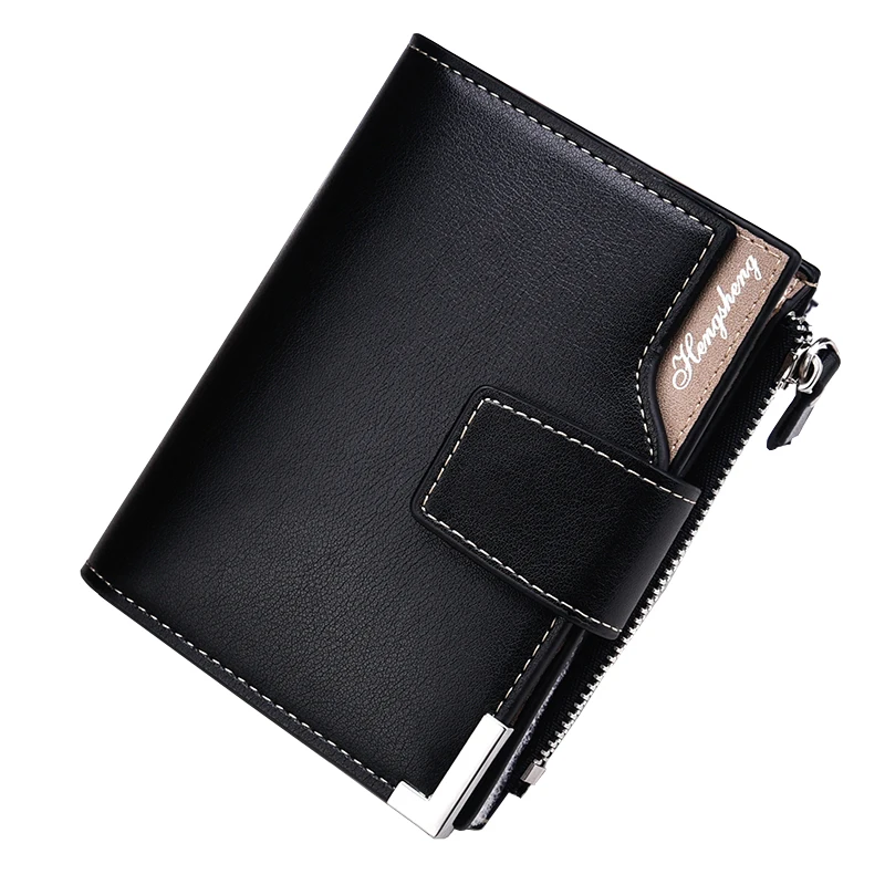 Брендовый кошелек HENGSHENG мужские кожаные кошельки Короткий Мужской клатч кожаный
