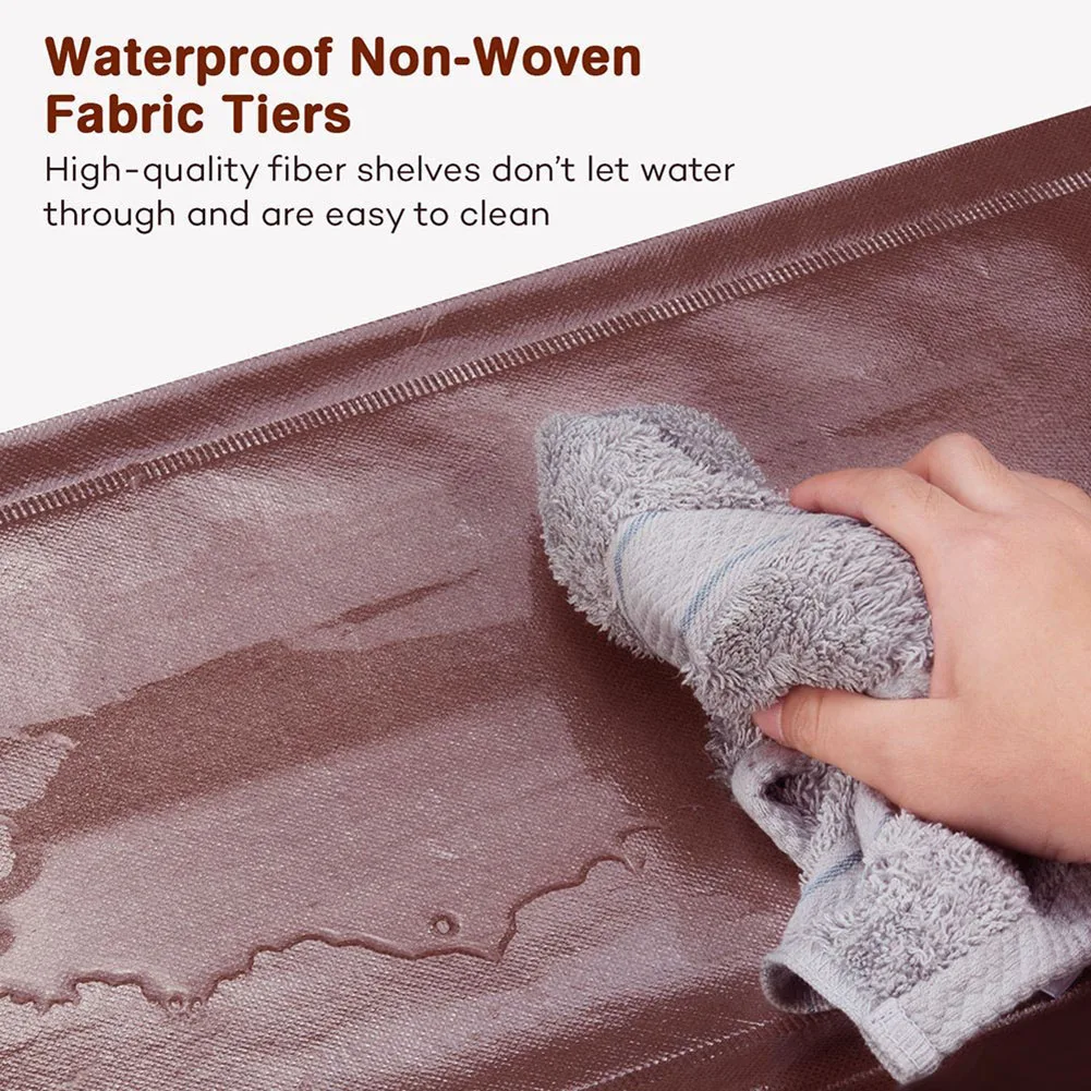 

100cm Multi Layer Tiers Non-Woven Fabric Dustproof Shoe Rack Storage Organizer Shoe Cabinet Shelf Cabinet Shoe Organizer