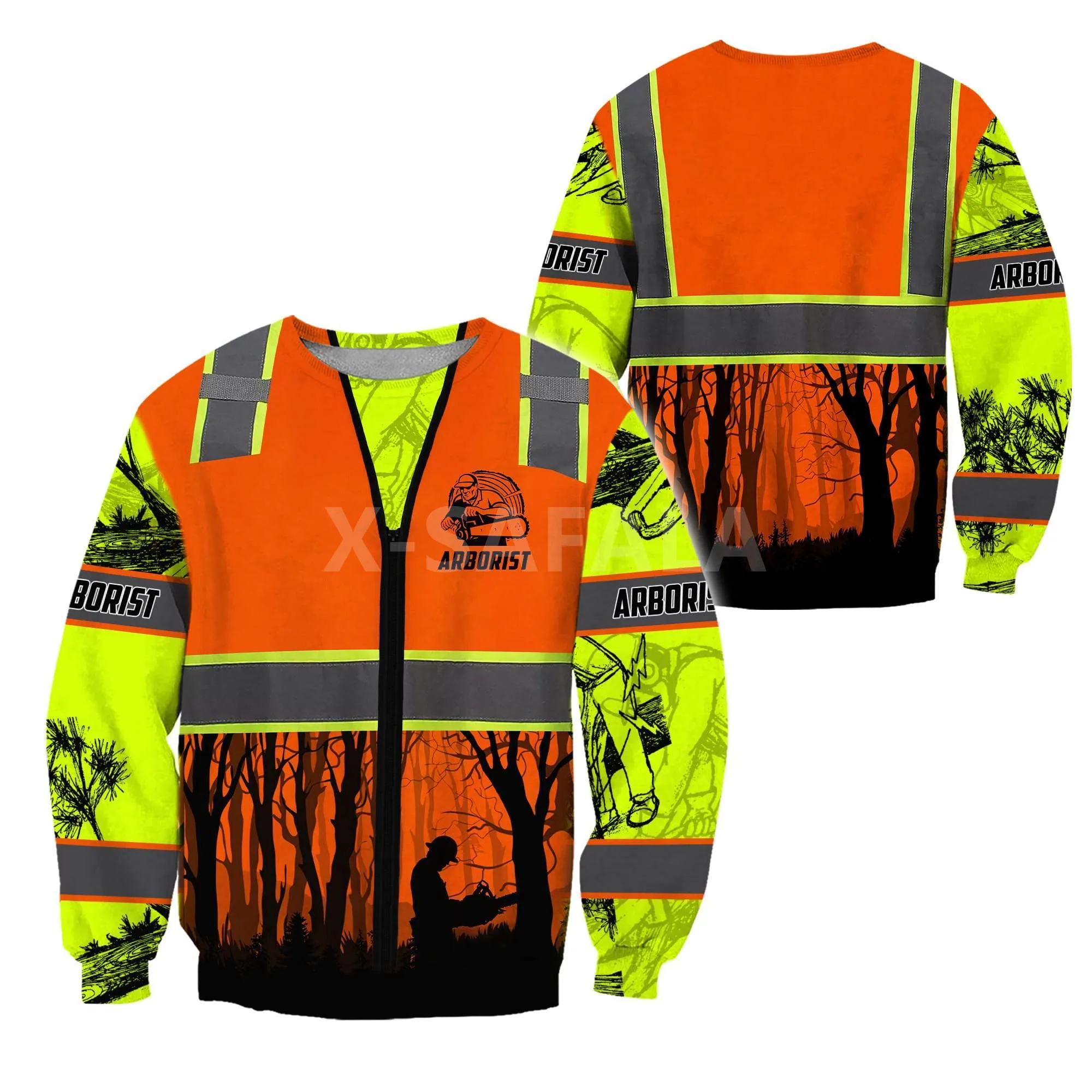 Худи Arborist Lumberjack с 3D принтом весна-осень мужская и женская верхняя одежда в стиле